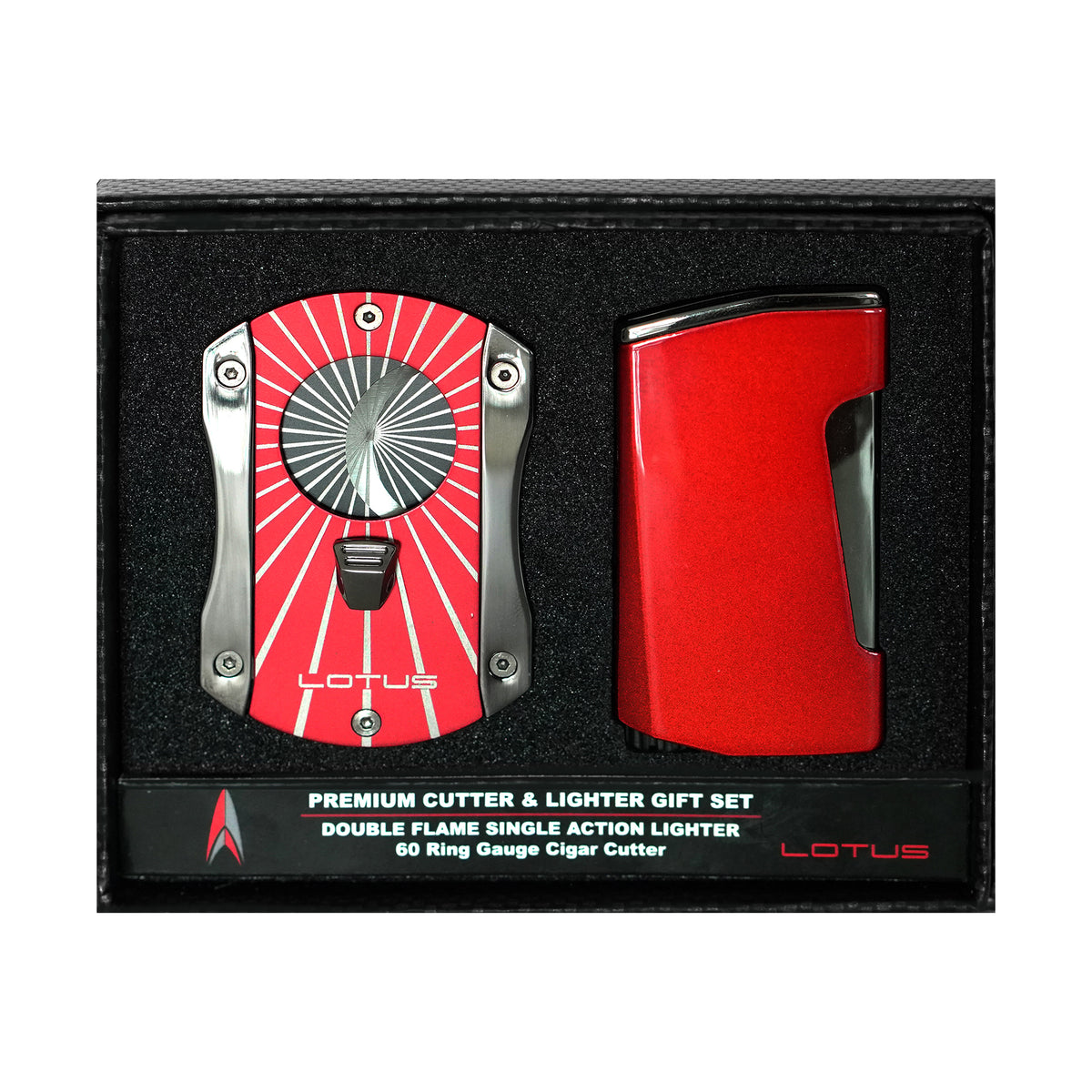 Lotus Chroma Gift Set Cigar Cutter and Lighter Combo Grand Humidors