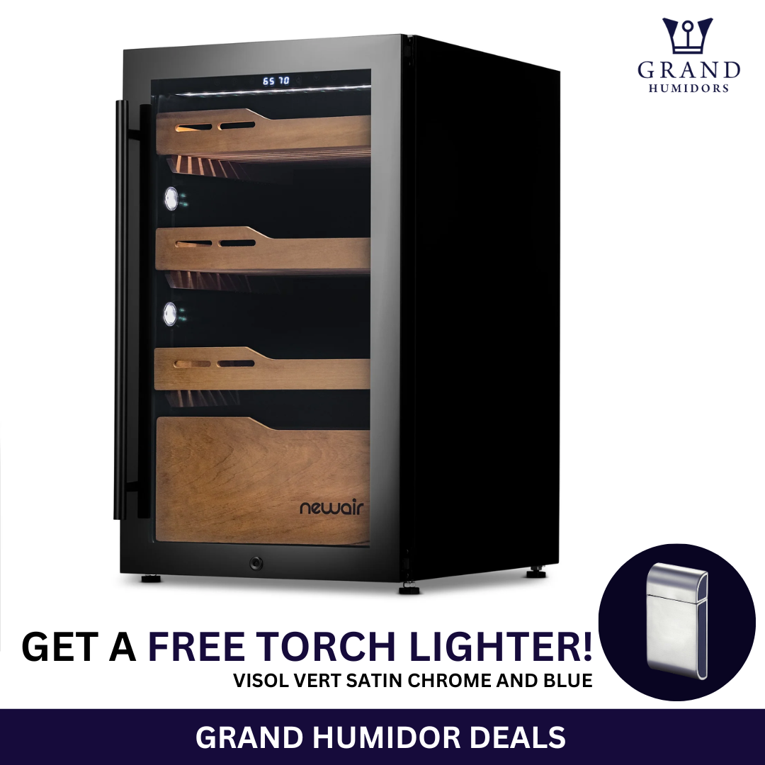 NewAir 840 Count Electric Cigar Humidor, Builtin Humidification Syste