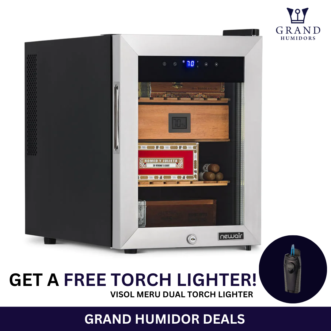 NewAir 250 Count Electric Cigar Humidor Wineador with OptiTemp