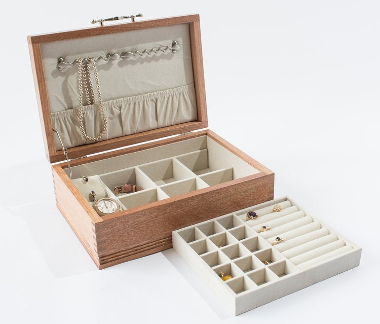 Americana Jewelry Chest w/ LiftOut Tray by American Chest Grand Humidors