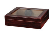 Quality Importers  20 Ct Glasstop Light Cherry - Crown Humidors