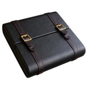 The Augustus Black Leather Traveler Humidor by Prestige Import Group 20 Cigar ct - Crown Humidors