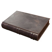 The Novelist Brown Leather Book Travel Humidor by Prestige Import Group - 5-10 Cigar ct - Crown Humidors