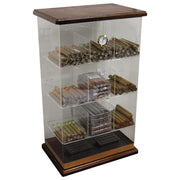 The Roosevelt Wood Acrylic Display Humidor by Prestige Import Group - Crown Humidors