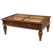 Quality Importers Glass Top Coffee Table Humidor - 400 Cigar ct - Crown Humidors