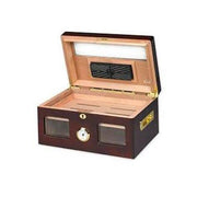 Quality Importers Versailles Glass Top Humidor - 100 Cigar ct - Crown Humidors