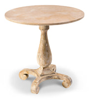 Bistro Table, Ant. Oak,Shiny Trav.Top by Sarreid - Crown Humidors