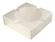 Visol Lokken White Ceramic Ashtray - Crown Humidors