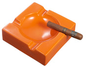 Visol Donovan Orange Ceramic Cigar Ashtray For Patio Use - Crown Humidors