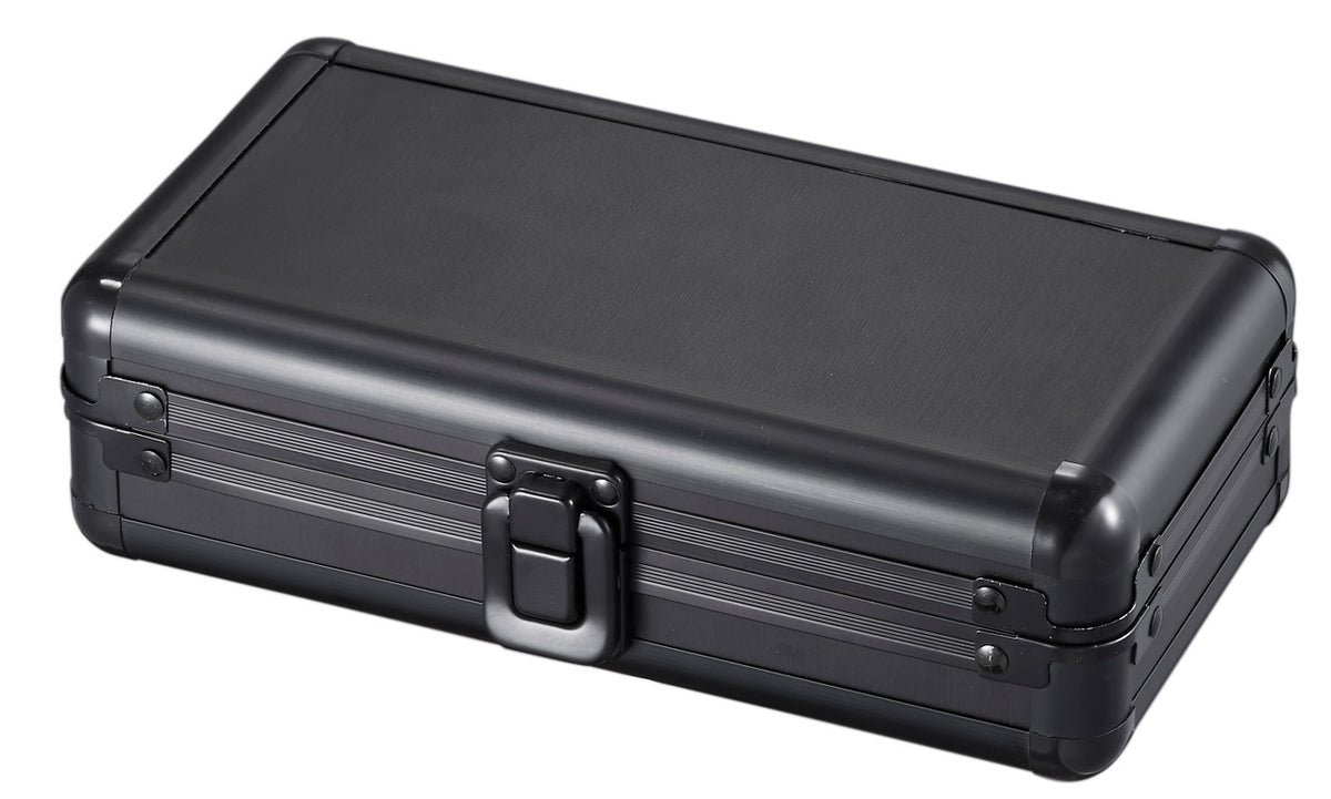 Visol Madrid Leather Travel Humidor (Holds 18 Cigars) Black