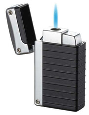 Visol Norfolk Black Matte Torch Flame Lighter - Crown Humidors