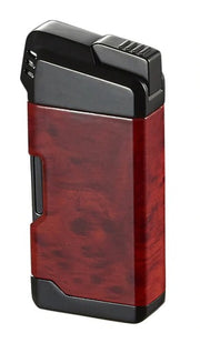Visol Epirus Soft Flame Pipe Lighter - Wood Finish - Crown Humidors