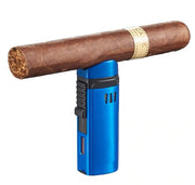 Visol Denali Triple Torch Cigar Lighter - Blue - Crown Humidors