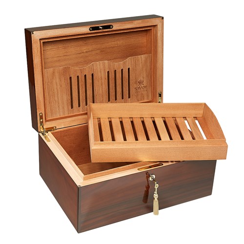 Ashton Savoy Executive Humidor 50 Cigar Capacity Grand Humidors
