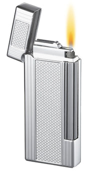 Caseti Ravensdale Flint Traditional Flame Lighter - White Carbon Fiber - Crown Humidors