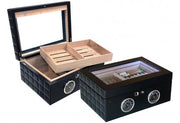LemansGT Desktop Humidor by Prestige Imports 120 Cigar ct - Crown Humidors