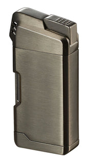 Visol Epirus Soft Flame Pipe Lighter - Gunmetal - Crown Humidors