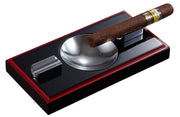 Visol Hydra Black and Red Wooden Cigar Ashtray - Crown Humidors