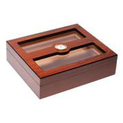 Woodronic Buckler A5035 Cigar Humidor, 20-35 CT, Rosewood Finish A5035