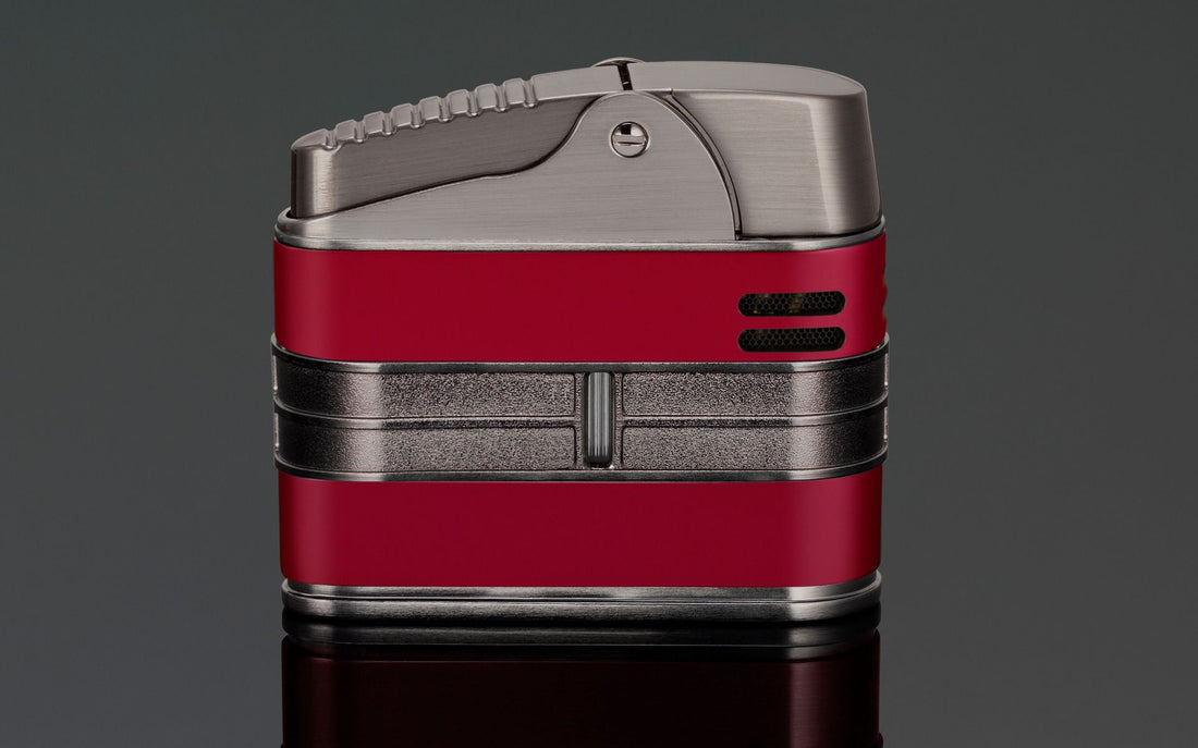 Siglo Mega Streamliner Lighter - Gun w/Red