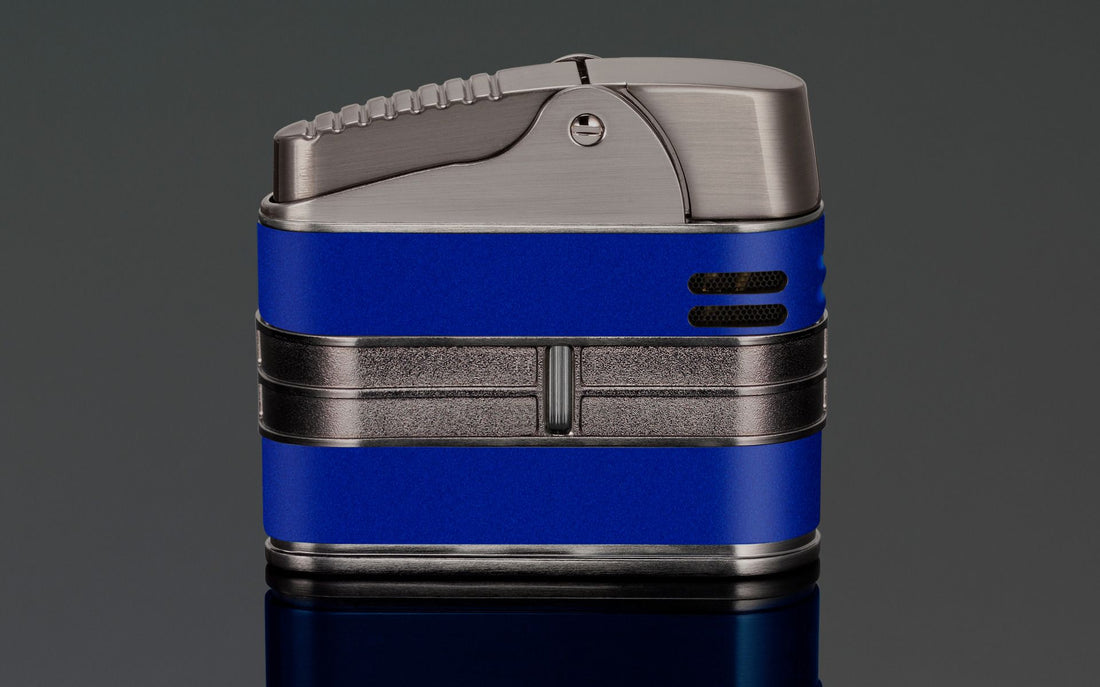 Siglo Mega Streamliner Lighter - Gun w/Blue