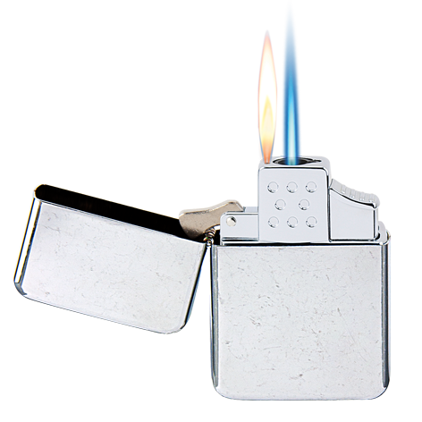 Vector 101 Vintage Chrome Single Torch Flame Lighter