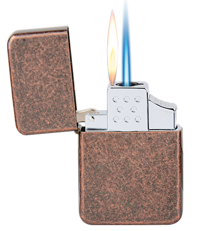 Vector  103 Vintage Copper Single Torch Flame Lighter