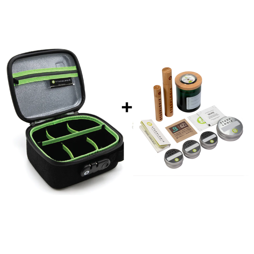 Stashlogix Cannabis Travel Stashtube Silverton Bundle