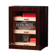 Woodronic Axinite  Customized Cigar Cabinet, 100-150 CT, Ebony Finish A5045