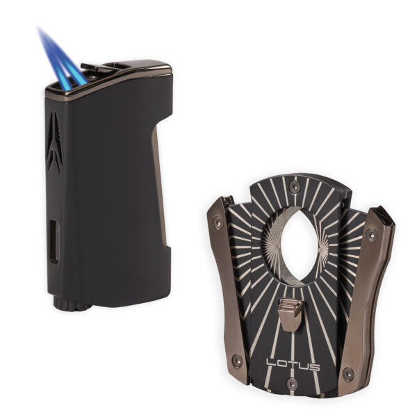 Lotus Chroma Gift Set Cigar Cutter and Lighter Combo