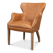 Disel Leather Wingback Chair