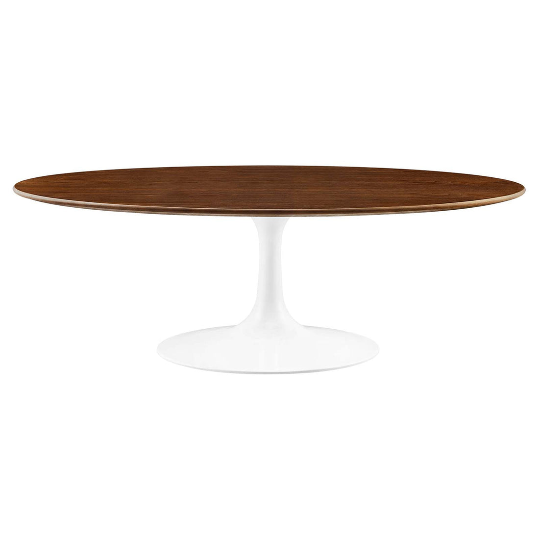 Lexmod Lippa 48" Oval Wood Grain Coffee Table by Modway