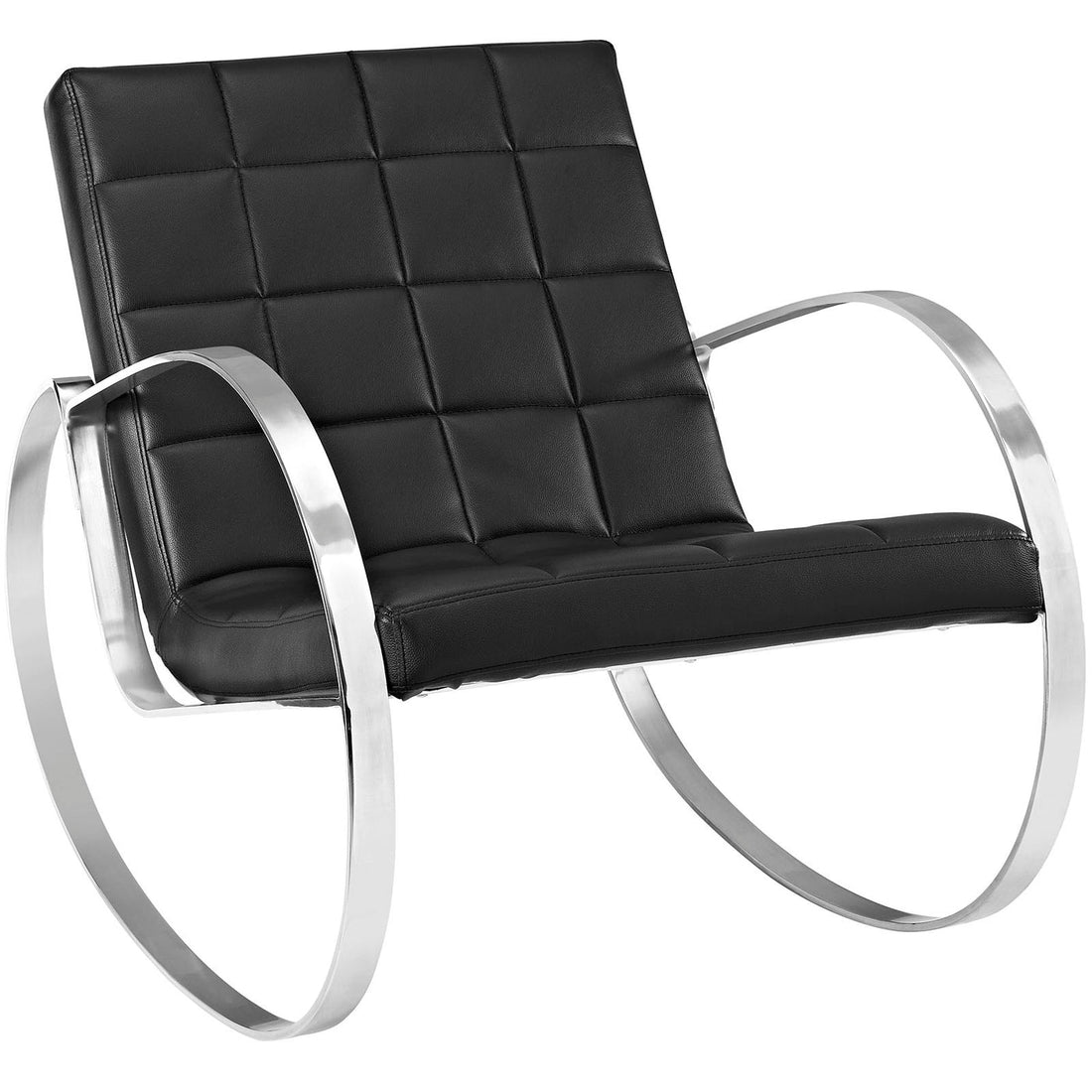Lexmod Gravitas Upholstered Vinyl Lounge Chair by Modway