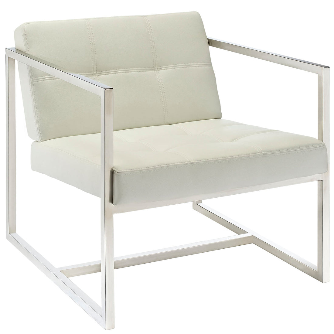 Lexmod Hover Upholstered Vinyl Lounge Chair by Modway