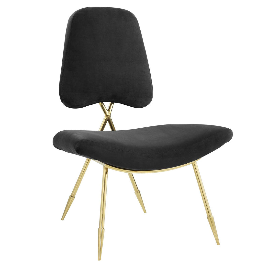 Lexmod Ponder Performance Velvet Lounge Chair by Modway