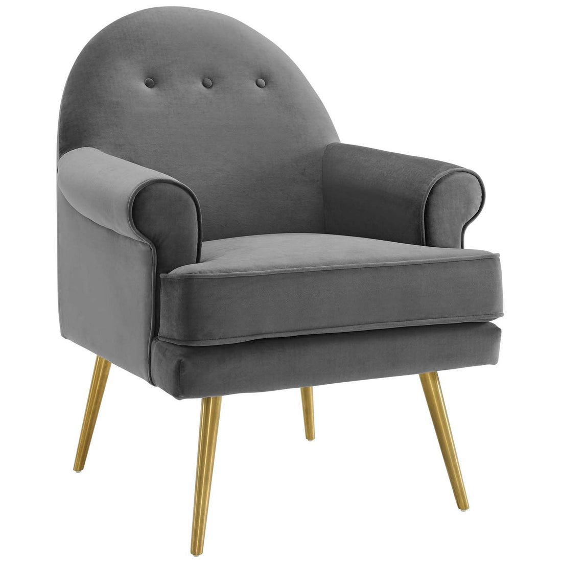 Lexmod Revive Tufted Button Accent Performance Velvet Armchair by Modway
