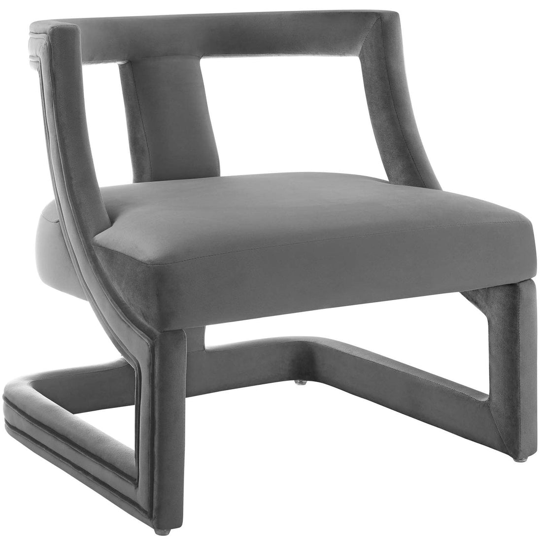 Lexmod Requisite Accent Lounge Performance Velvet Armchair by Modway