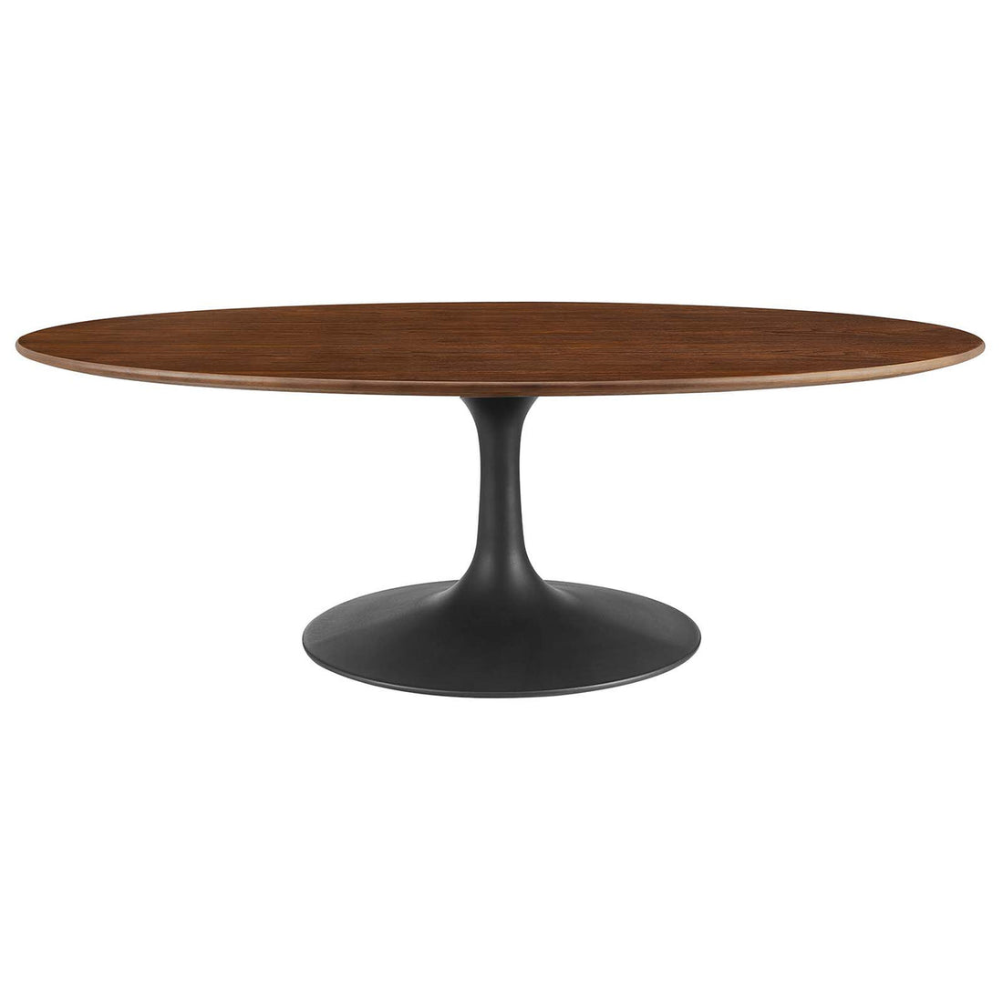 Lexmod Lippa 48" Oval Wood Grain Coffee Table by Modway