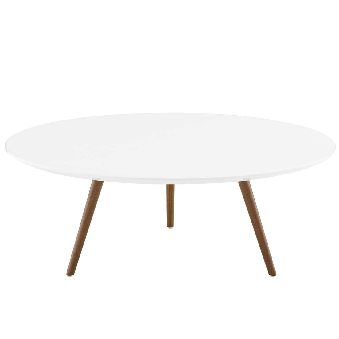 Lexmod Lippa 40" Round Wood Top Coffee Table with Tripod Base by Modway