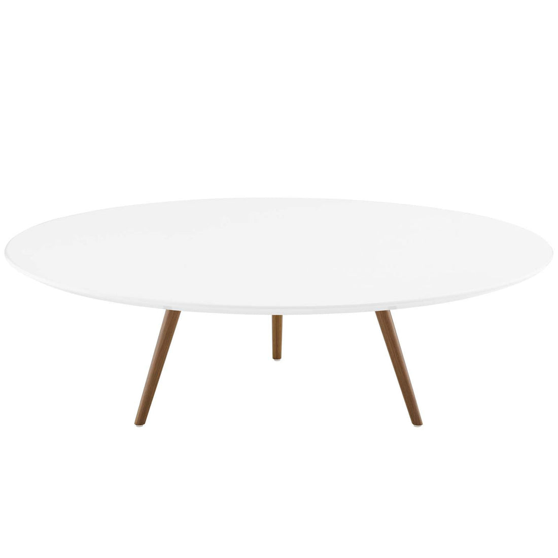 Lexmod Lippa 48" Round Wood Top Coffee Table with Tripod Base by Modway