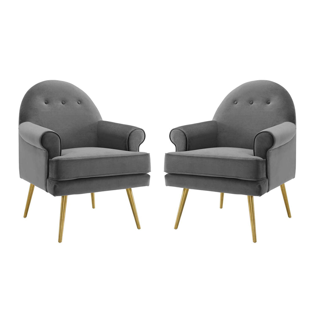 Lexmod Revive Armchair Performance Velvet Set of 2 by Modway
