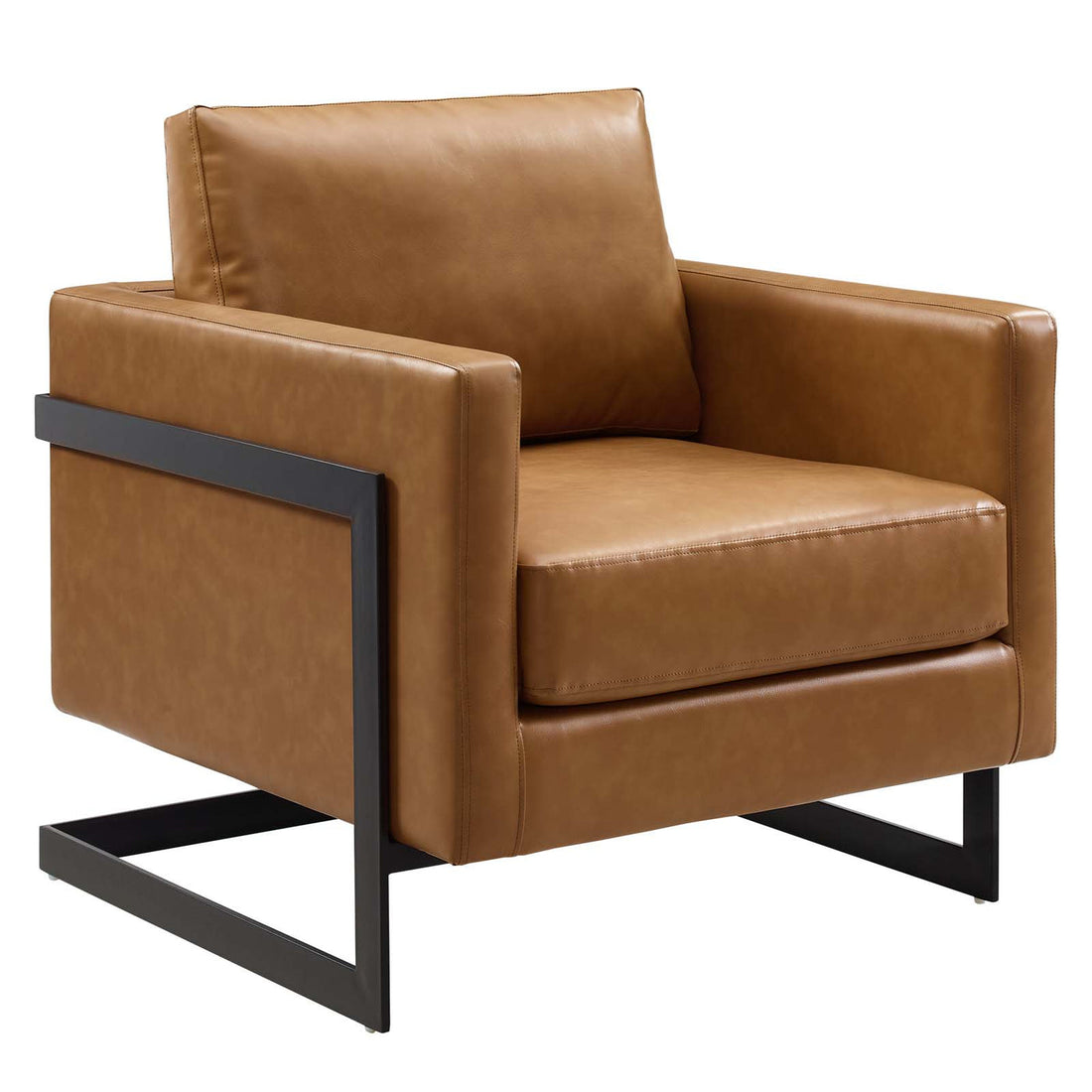 Lexmod Posse Vegan Leather Accent Chair by Modway