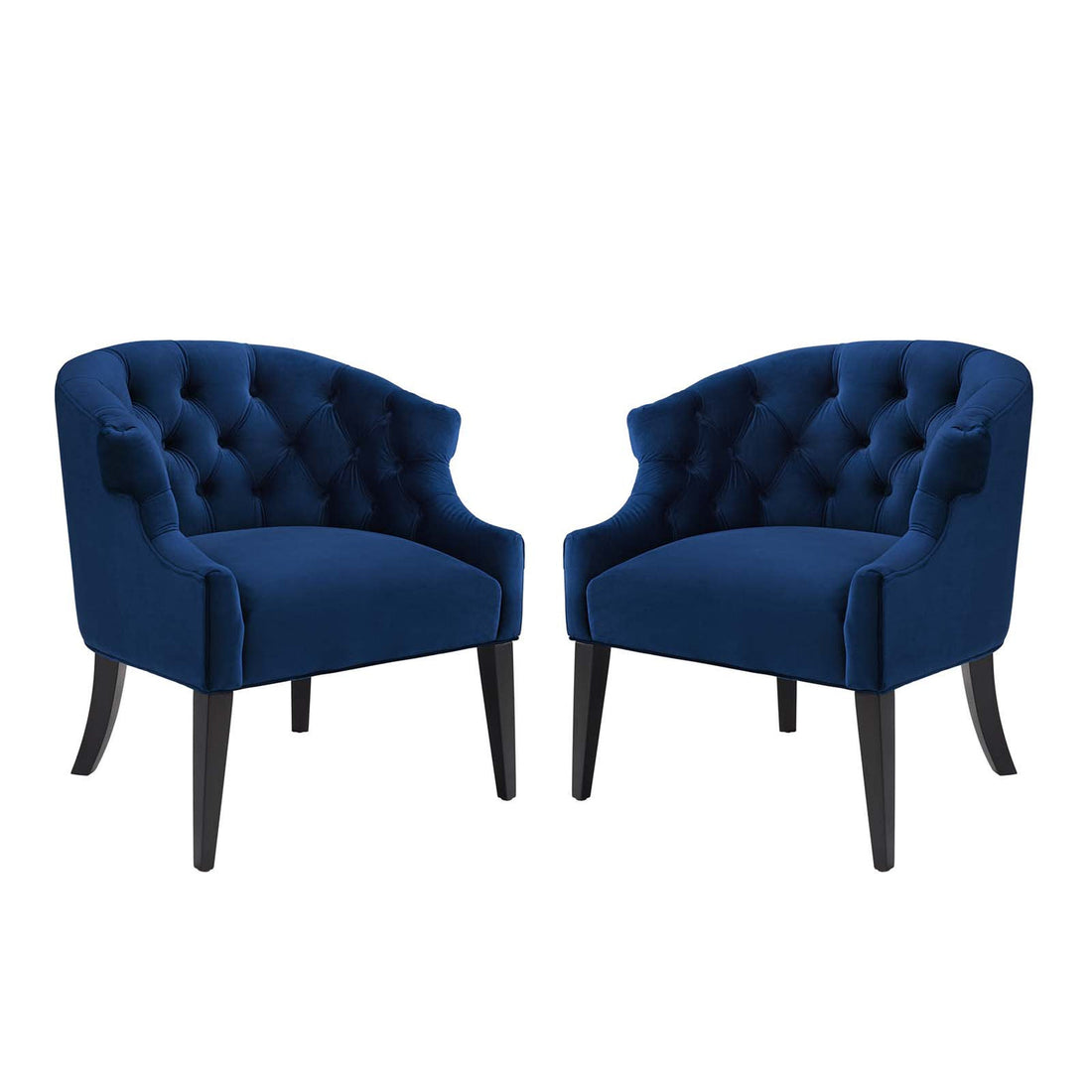 Lexmod Precept Armchair Performance Velvet Set of 2 by Modway