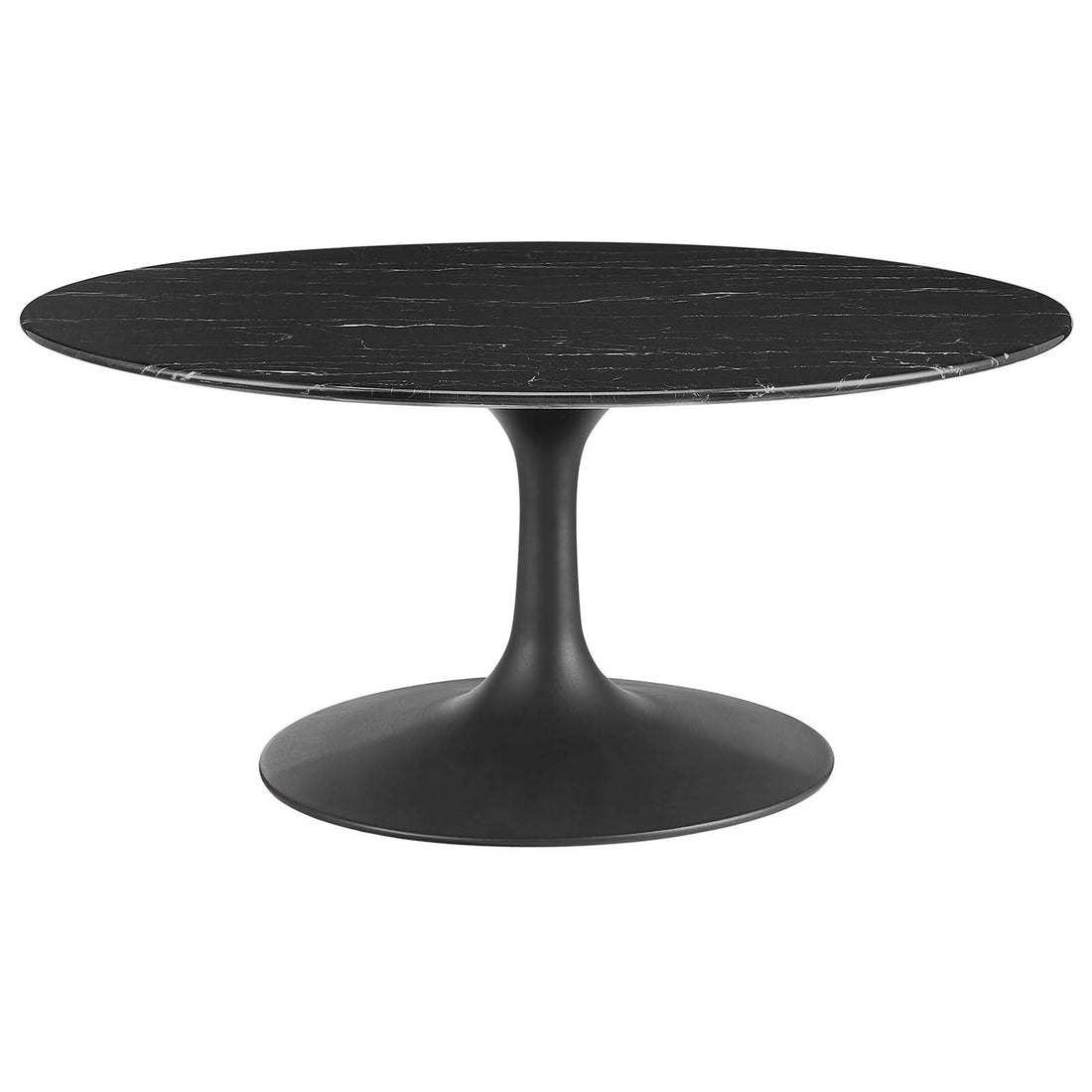 Lexmod Lippa 36" Round Artificial Marble Coffee Table by Modway