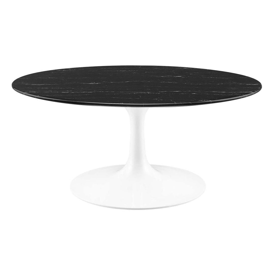 Lexmod Lippa 36" Round Artificial Marble Coffee Table by Modway