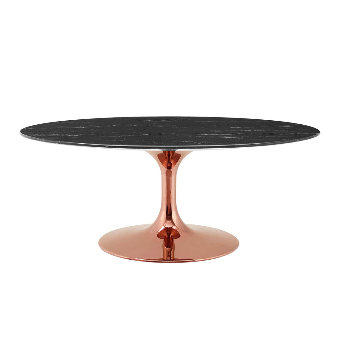 Lexmod Lippa 42" Oval Artificial Marble Coffee Table by Modway