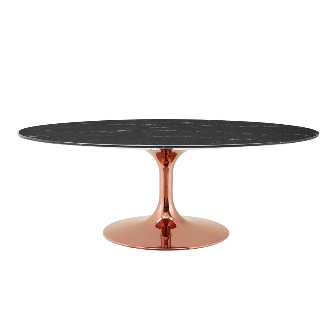 Lexmod Lippa 48" Oval Artificial Marble Coffee Table by Modway