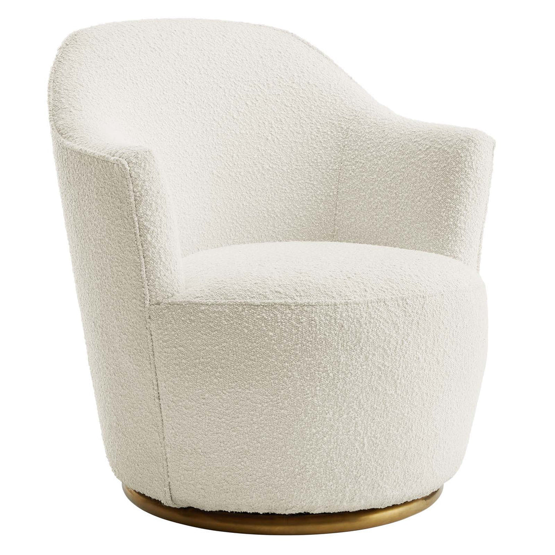Lexmod Nora Boucle Upholstered Swivel Chair by Modway