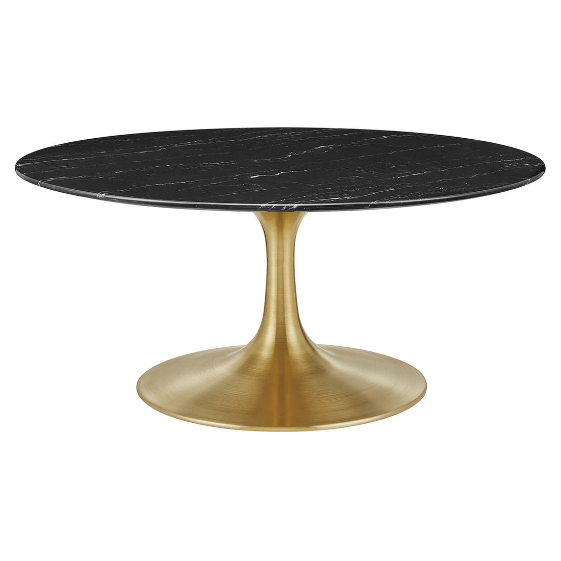 Lexmod Lippa 36" Round Artificial Marble Coffee Table by Modway