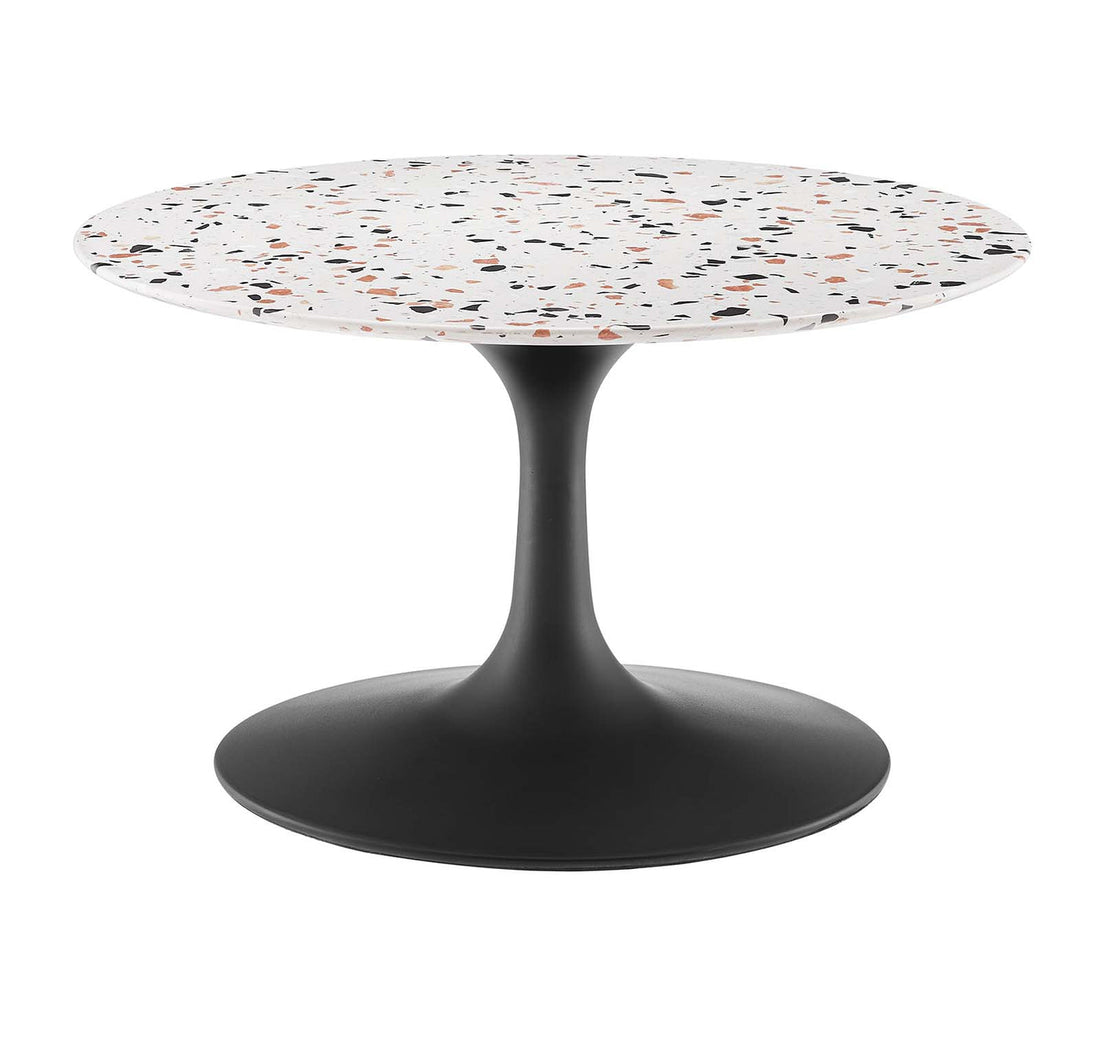 Lexmod Lippa 28" Round Terrazzo Coffee Table by Modway
